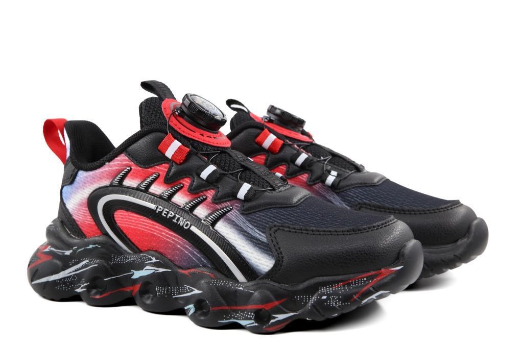 Pepino 2223 Siyah-Kırmızı Çocuk Sneakers