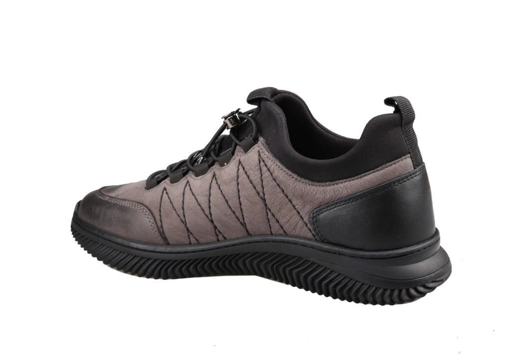 Pierre Cardin 77541 Hakiki Deri Gri nubuk Erkek Günlük Ayakkabı