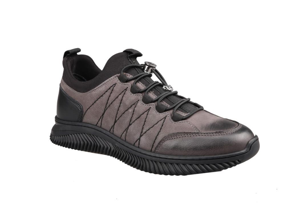 Pierre Cardin 77541 Hakiki Deri Gri nubuk Erkek Günlük Ayakkabı