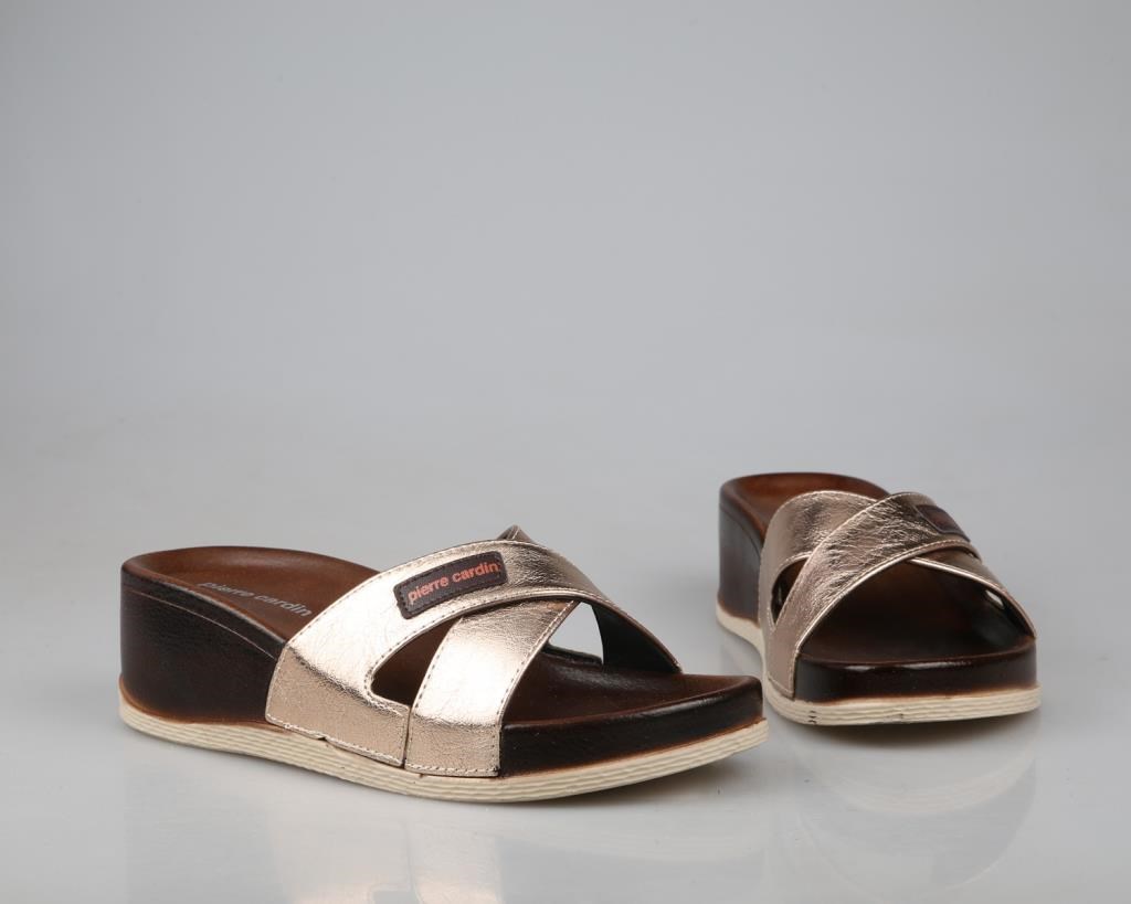 Pierre Cardin Pc-7010 Ortopedik Gold Kadın Terlik