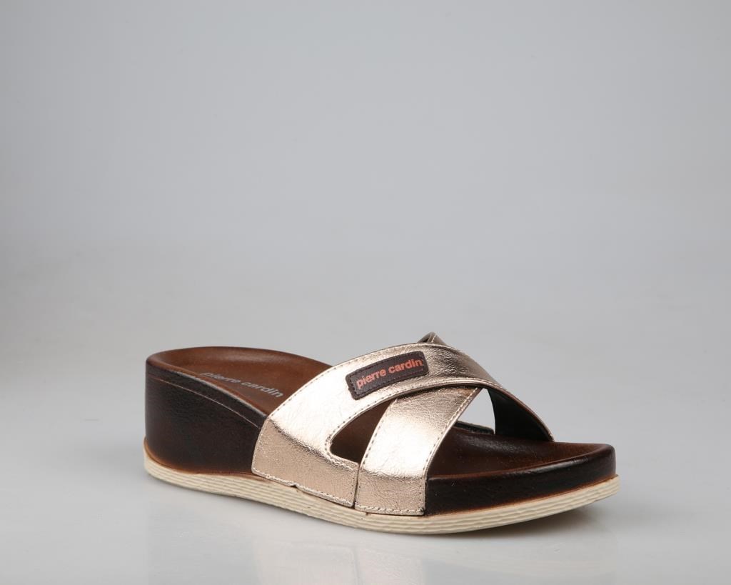 Pierre Cardin Pc-7010 Ortopedik Gold Kadın Terlik