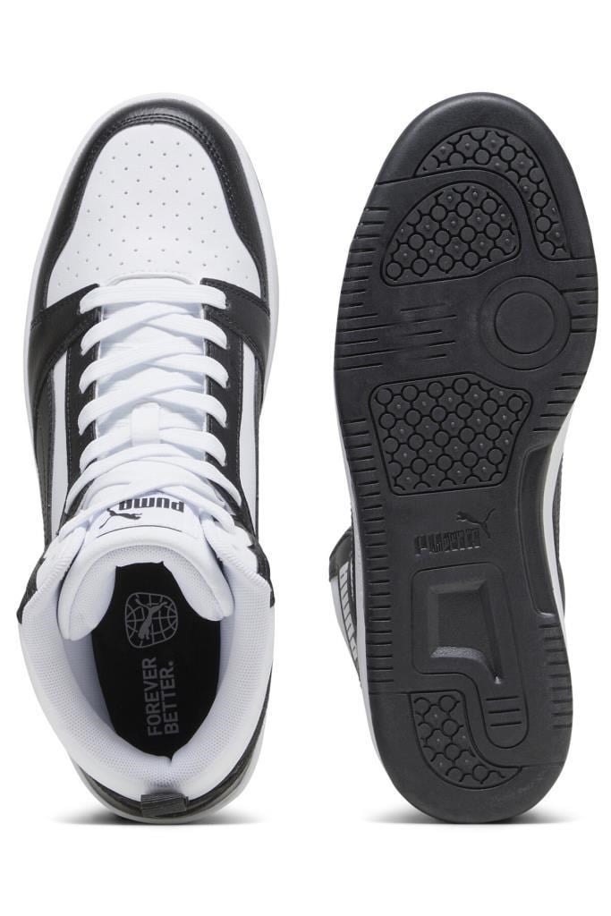 Puma Rebound v6 392326 01 Beyaz-Siyah Unisex Sneakers