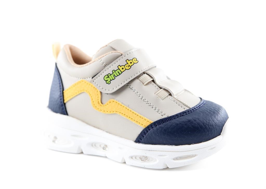 Şirin Bebe 251-5 Bej Lacivert Çocuk Sneakers