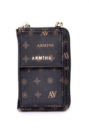 Armine 265 Cüzdan  Siyah Baskılı Kadın Cüzdan