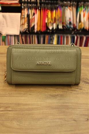 Armine 268  Haki Lazer Kadın Çanta