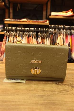 Armine 273 Cüzdan  Haki Lazer Kadın Çanta