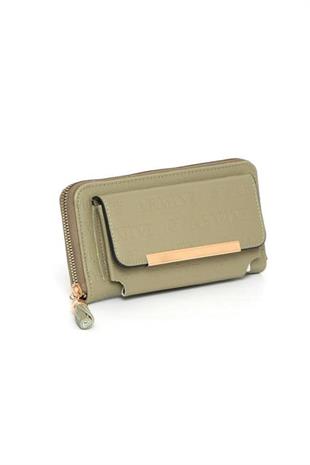 Armine C14  Haki Lazer Kadın Cüzdan