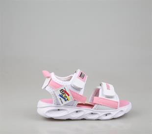 Bücür Ortopedi 100 Işıklı Beyaz Pembe Çocuk Sandalet