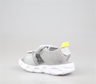 Bücür Ortopedi 100 Işıklı Gri Sarı Çocuk Sandalet