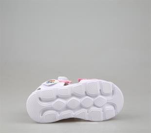 Bücür Ortopedi 100 Işıklı Beyaz Pembe Çocuk Sandalet