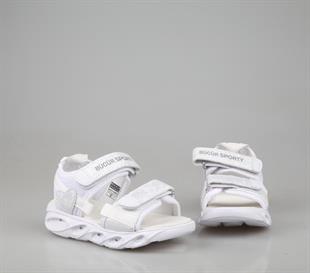 Bücür Ortopedi 100h Işıklı Beyaz Çocuk Sandalet