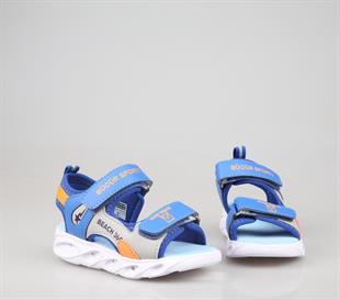 Bücür Ortopedi 102 Işıklı Saks Mavi Çocuk Sandalet