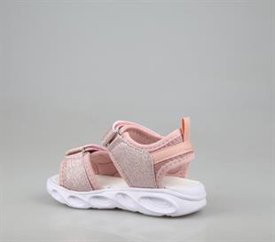 Bücür Ortopedi 102 Işıklı Pudra Çocuk Sandalet