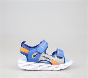 Bücür Ortopedi 102 Işıklı Saks Mavi Çocuk Sandalet