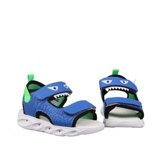 Bücür Ortopedi 105 Işıklı Saks Mavi Çocuk Sandalet