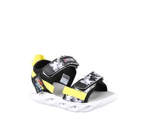 Bücür Ortopedi 120 Işıklı Siyah Çocuk Sandalet