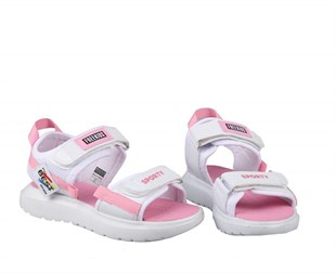 Bücür Ortopedi 300 Beyaz Pembe Çocuk Sandalet