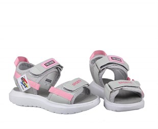 Bücür Ortopedi 300 Gri Pembe Çocuk Sandalet