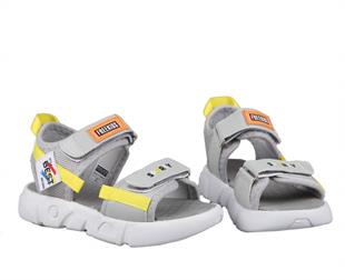 Bücür Ortopedi 300 Gri Sarı Çocuk Sandalet