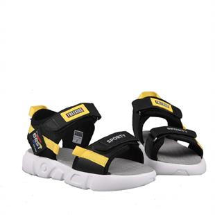 Bücür Ortopedi 300 Siyah Sarı Çocuk Sandalet