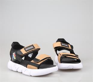 Bücür Ortopedi 300 Siyah Taba Çocuk Sandalet