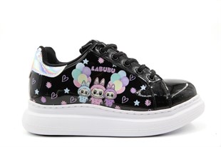 Bücür Ortopedi 850 labubu Siyah Çocuk Sneakers
