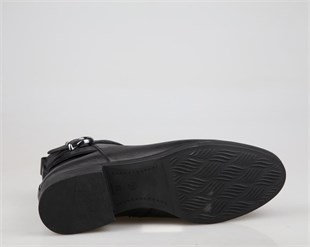 CASTLE BLACK 3202-1 Hakiki Deri Siyah Kadın Bot