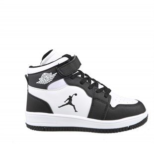 Cool Haykat Boğazlı Siyah-Beyaz Çocuk Sneakers