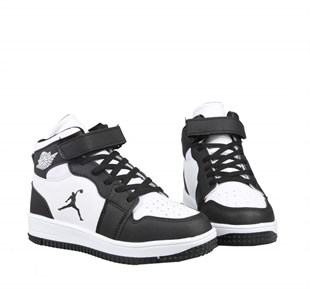 Cool Haykat Boğazlı Siyah-Beyaz Çocuk Sneakers