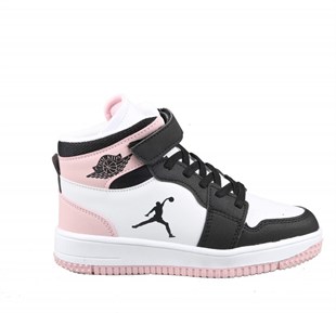 Cool Haykat Boğazlı Siyah Pembe Çocuk Sneakers