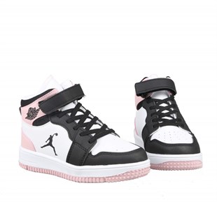 Cool Haykat Boğazlı Siyah Pembe Çocuk Sneakers