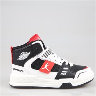 Cool King Siyah-Kırmızı Çocuk Sneakers