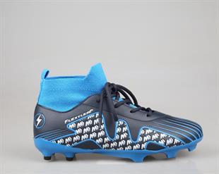 Cool Pele Çoraplı Krampon Saks Mavi Çocuk Halı Saha Ayakkabısı