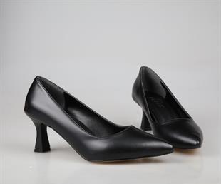 Feles 017-2014 Siyah Kadın Topuklu Ayakkabı