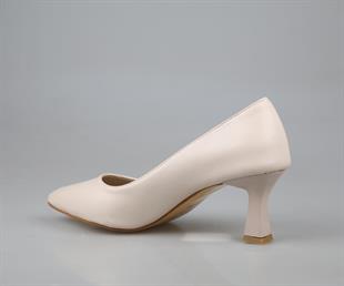 Feles 017-2014 Ten Rengi Kadın Topuklu Ayakkabı