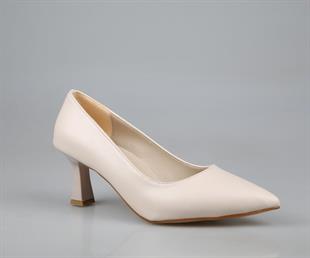 Feles 017-2014 Ten Rengi Kadın Topuklu Ayakkabı