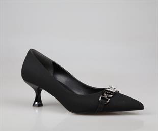 Feles 020-25 Siyah Kadın Topuklu Ayakkabı