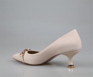 Feles 020-25 Ten Rengi Kadın Topuklu Ayakkabı