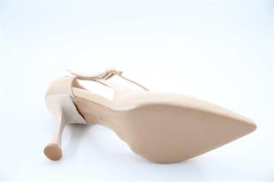 Feles 038-2504 Ten Rengi Kadın Topuklu Ayakkabı