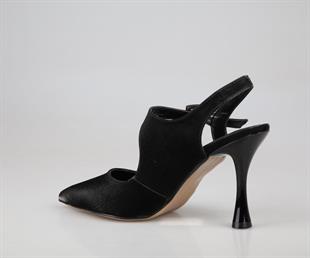 Feles 038-2506 Siyah Kadın Topuklu Ayakkabı