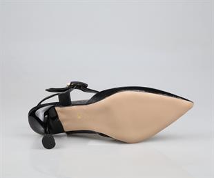 Feles 038-2506 Siyah Kadın Topuklu Ayakkabı