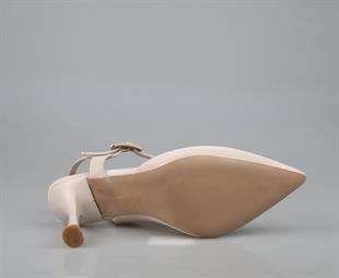 Feles 038-2506 Ten Rengi Kadın Topuklu Ayakkabı