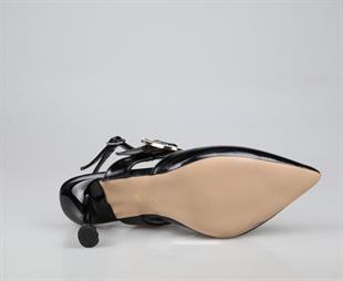 Feles 038-2522 Siyah Kadın Topuklu Ayakkabı