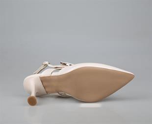 Feles 038-2522 Ten Rengi Kadın Topuklu Ayakkabı