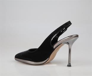 Feles 038-P2533 Siyah Kadın Topuklu Ayakkabı