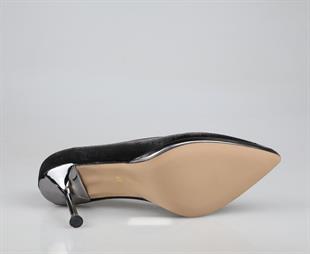 Feles 038-P2539 Siyah Kadın Topuklu Ayakkabı