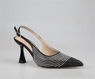 Feles 042-367 Siyah Kadın Topuklu Ayakkabı