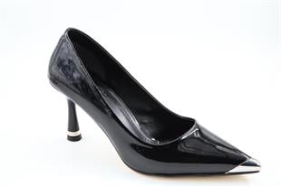 Feles 047-111 Siyah Kadın Topuklu Ayakkabı