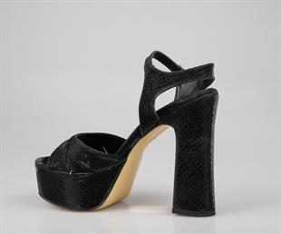 Feles 053-350 Siyah Kadın Topuklu Ayakkabı