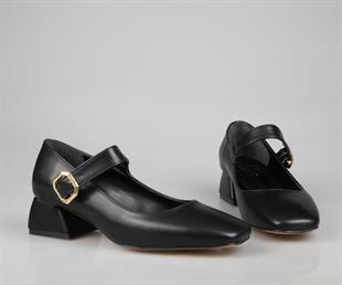 Feles 058-510 Siyah Kadın Topuklu Ayakkabı